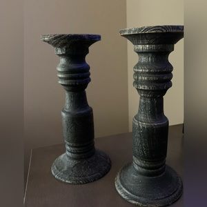 Pier 1 Candlestick Holder Set, NWT, Distressed Worn Look